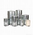 galvanized waste bin trash can trash bin