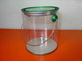 clear PVC candy pail bucket 1