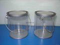 clear PVC candy pail bucket