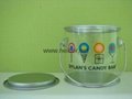 clear PVC candy pail bucket