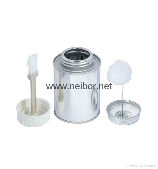 Brush in Can PVC glue can 100ML 250ML 500ML 1000ML with screw lid 2