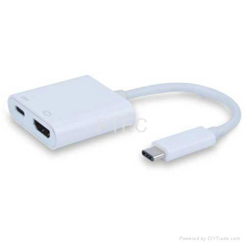 USB 3.1 Type C to HDMI with type C Charging Adapter