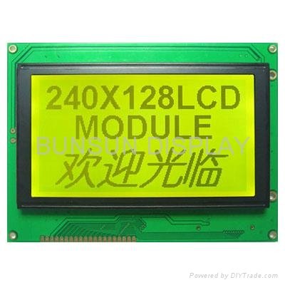 240x128 Graphics LCD Module with T6963