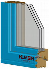 HUASIN華興鋁包木門窗HC98系列隱藏式暗水結構
