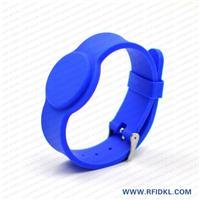 深圳硅胶厂家定制铁扣手表腕带 RFID腕带 高频低频手环 5