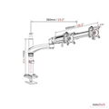 長臂猿雙屏氣彈簧顯示器拼接架支架YS-GST112G-2 2