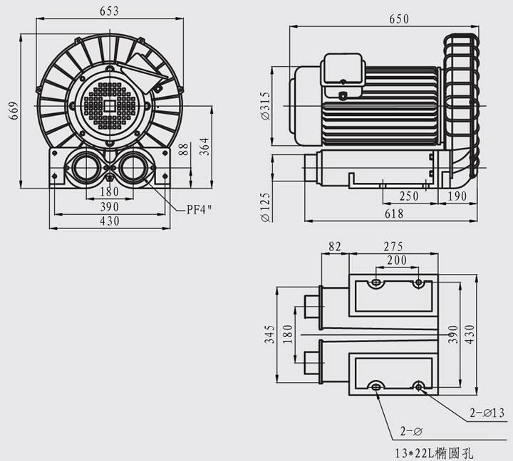 RB annular pressure blower RB - 1520 2