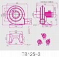 TB系列透浦式中压鼓风机TB125-3