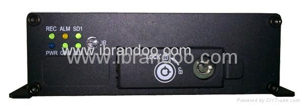 Dual SD memory, 4 channel bus dvr support gps 2