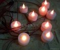 LED 220V+遥控电子蜡烛，串聯蠟燭，電壓蠟燭，搖控蠟燭，任意安裝蠟燭