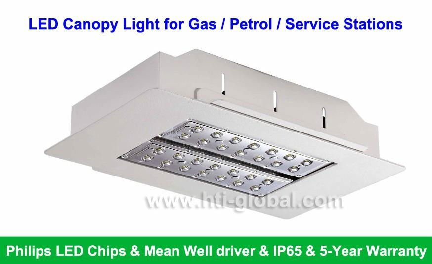 80W Recessed LED Petrol Station Light