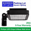 160W LED Square Parking Lot Light