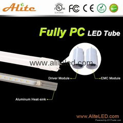 110lm/w 9 watt led plastic tube lights