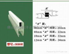 白色內開門磁條