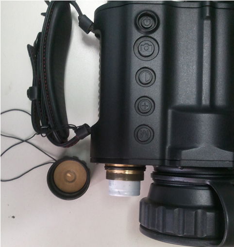 Thermal imaging binocular, uncooled amorphous silicon FPA; 384X288; 2