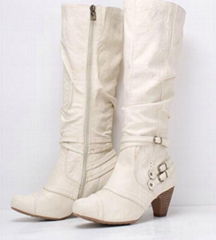 leather women boots in stock