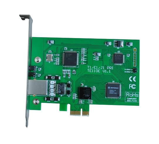 TE110E 1 E1 Asterisk PCIE Card E1 PRI Card same as digium card 2