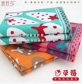 100% three layers of cotton yarn dyed fabric dyeing tissue 50x25cm  in children