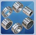 Combination of needle bearings