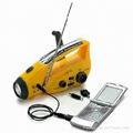 Crank Dynamo Solar Radio with Mobilephone Chargers and Flashlight 1