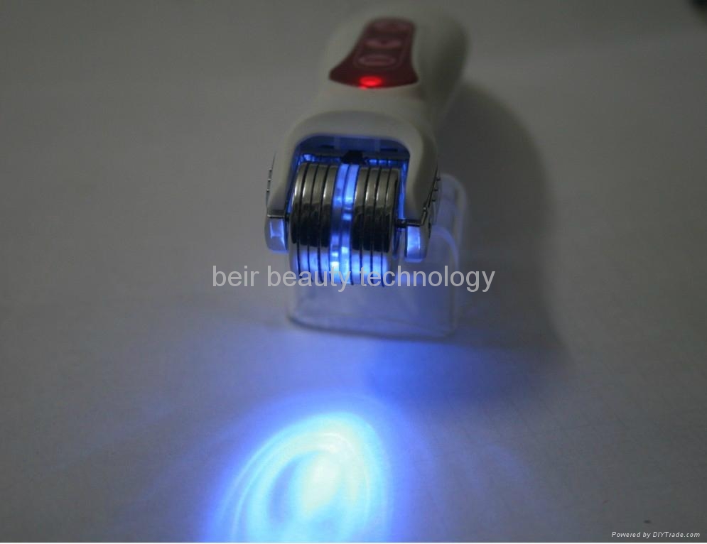 New 540 pins LED Microcurrent Vibrating Dermaroller Skin Care Beauty Instrument  5