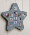 FU-18736  wood star sshape frame with LED