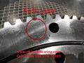 MTE-470 Belong to four point contact ball slewing bearing with external teeth,