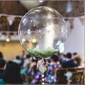 Transparent round balloon wedding Party