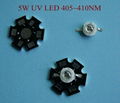 5W UV LED 400-410NM 5 Watt Ultraviolet Light