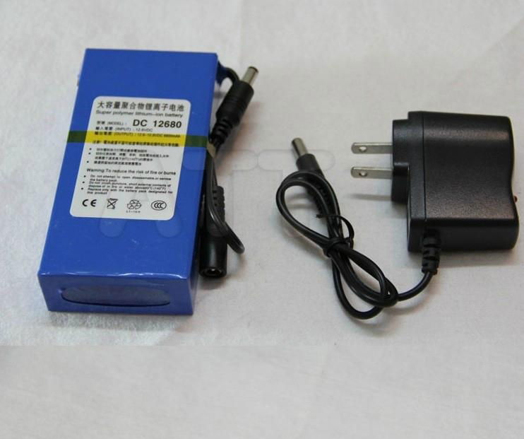 ABENIC大容量聚合物可充电锂电池 12V 6800mAh 移动电源后备电源DC 12680