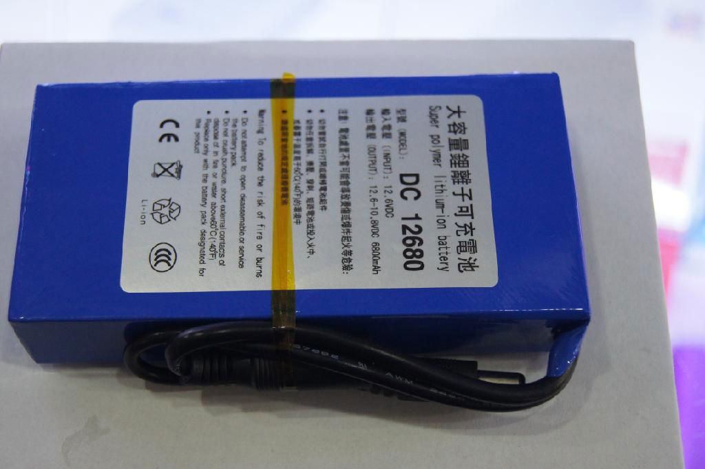 ABENIC DC 12V 6800mAh Super Rechargeable Protable Li-ion Lithium Battery DC12680  2