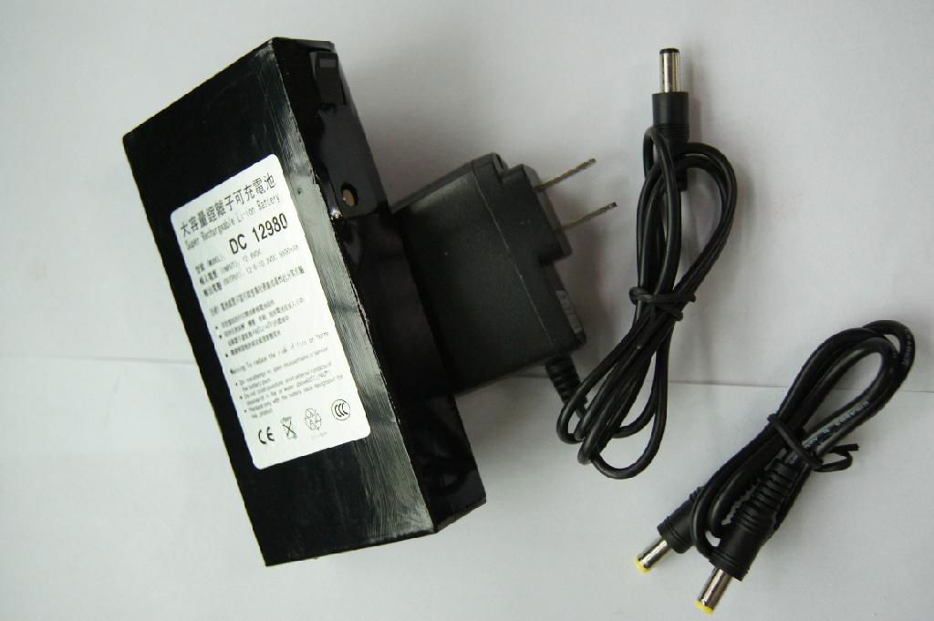 ABENIC 大容量聚合物可充电锂电池 12V 9800mAh 移动电源后备电源DC 1298A  4