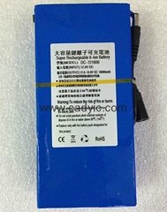 ABENIC Polymer Rechargeable 8000mAh li-ion Battery Large Capacity DC12V DC12800