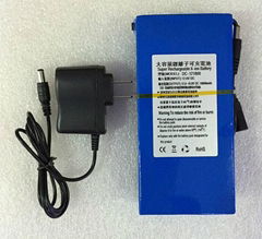 ABENIC大容量聚合物可充电锂电池 12V 18000mAh 移动电源后备电源DC-121800