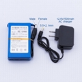  DC 12V 4800mAh Super Rechargeable Protable Li-ion Lithium Battery DC12480 2