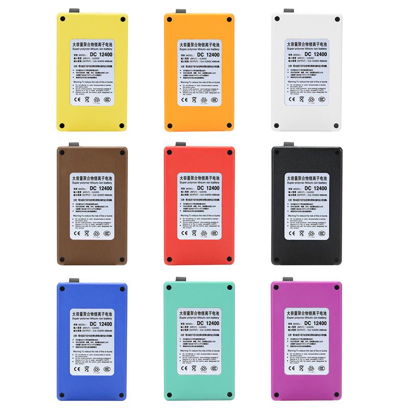  DC 12V 4000mAh Super Rechargeable Protable Li-ion Lithium Battery DC12400 5