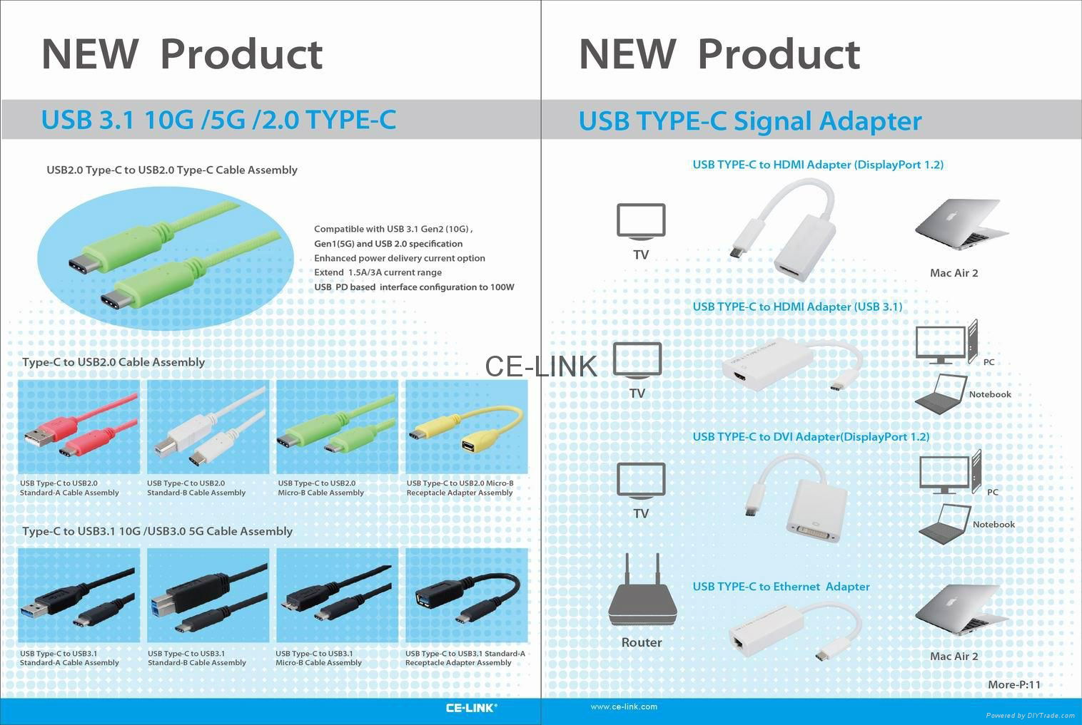 USB3.1 type C to USB cable, compatible with all USB devices