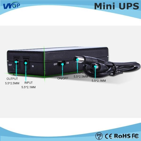 Portable power supply 12V lithium battery home ADSL router power online dc mini  4