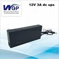 2017 new model 36W 3A mini small 12V dc ups online mini UPS battery for router 