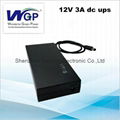 2017 new model 36W 3A mini small 12V dc ups online mini UPS battery for router 