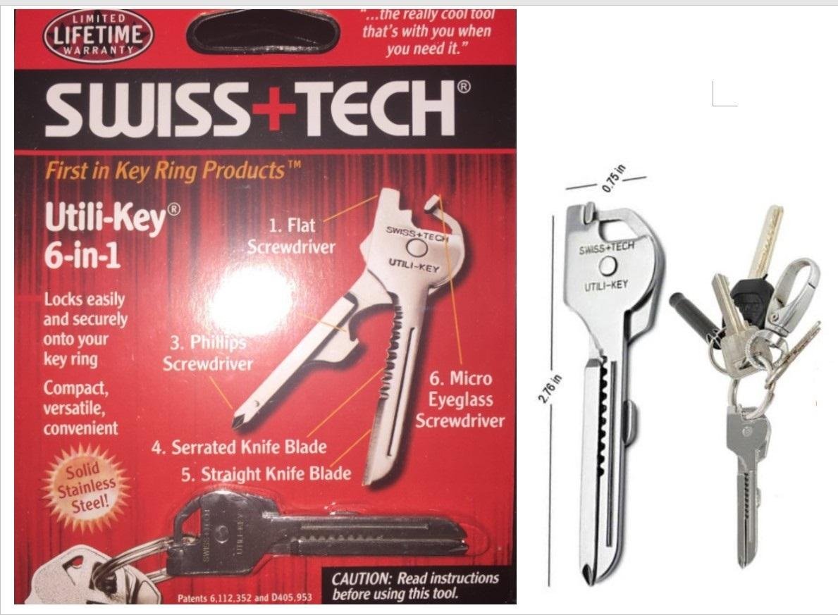 Utility Key Multitool/carabiner/keychain/keyring