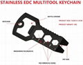 Multitool keychain/multifunction bottle opener/multifunction carabiner 1