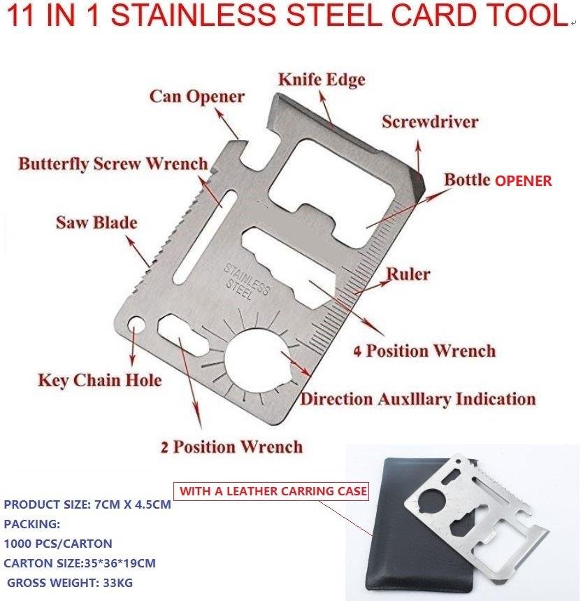 credit card size tool/credit card size tool card/bottle opener/can opener