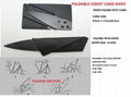 Foldable credit card knife/card knife