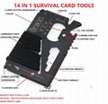 multifunction bottle opener/can opener/credit card tool card/wallet tool card