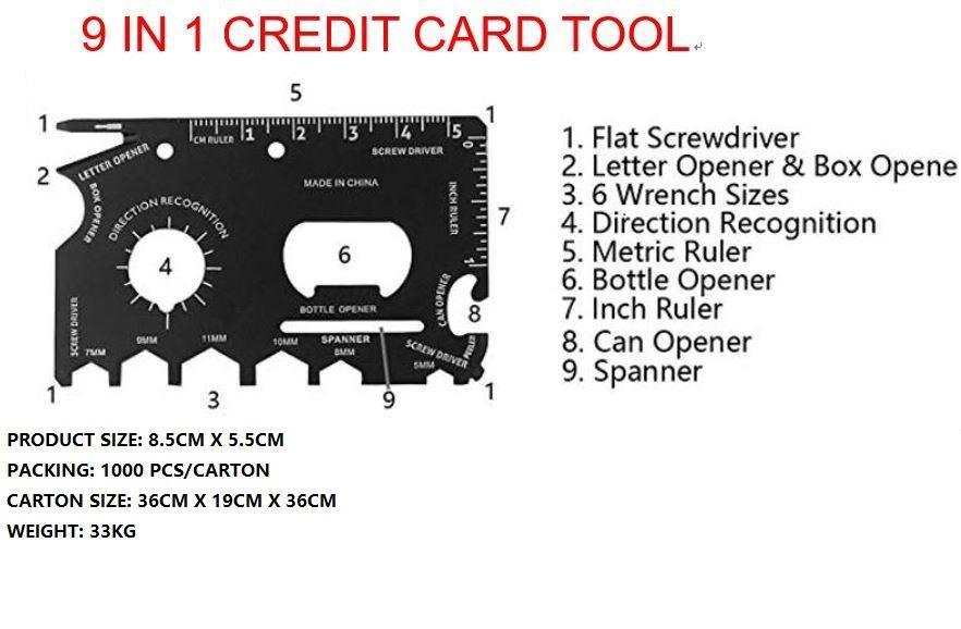 multifunction tool card/multifunction can opener/wrench/multitool card
