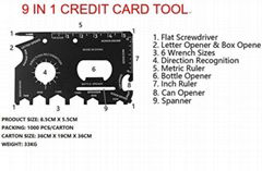 multifunction tool card/multifunction can opener/wrench/multitool card