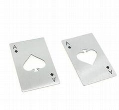 Stainless Steel Credit Card Size Casino Bottle Opener for Your Wallet 
