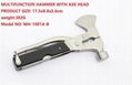 multifunction hammer axe/multifunction axe hammer/hatchet 12