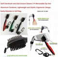  Golf Club Brush and Club Groove Cleaner/carabiner 1